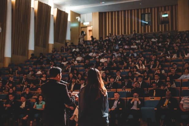 Award ceremony audience